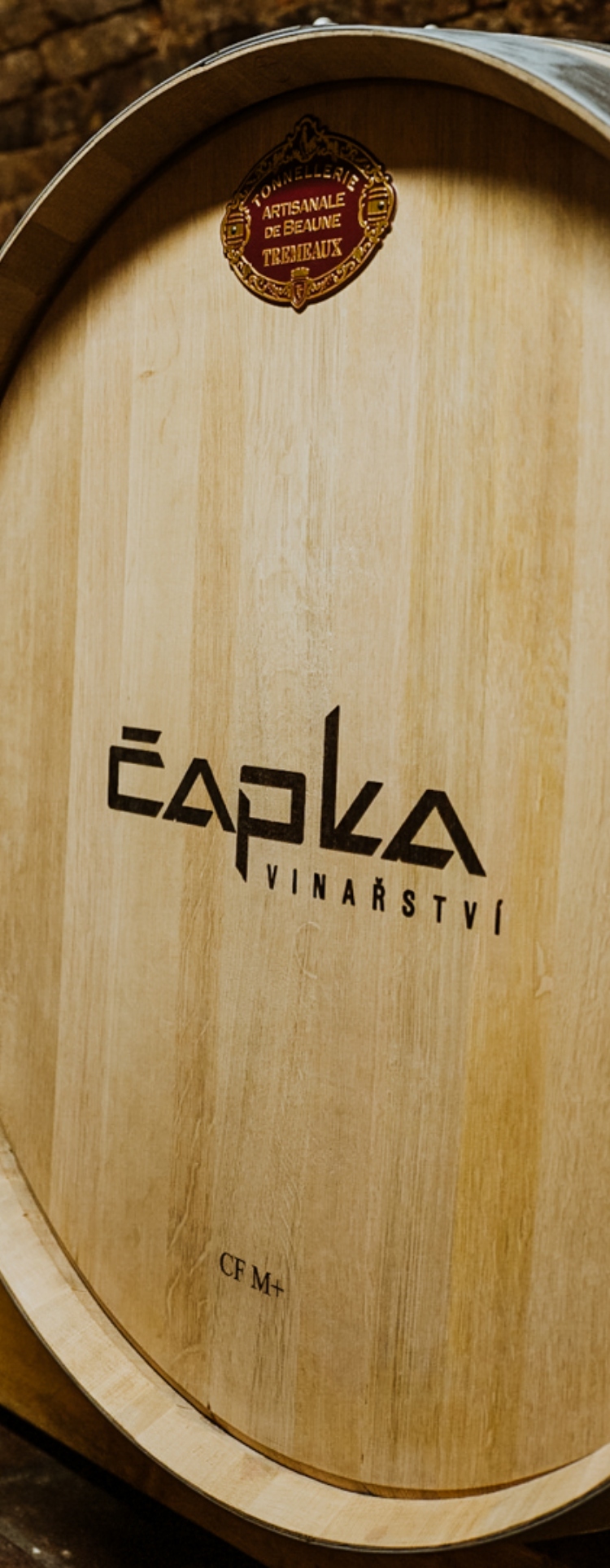 Výroba vína ve vinařství Čapka